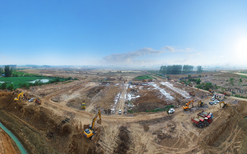 中湖项目拆迁现场